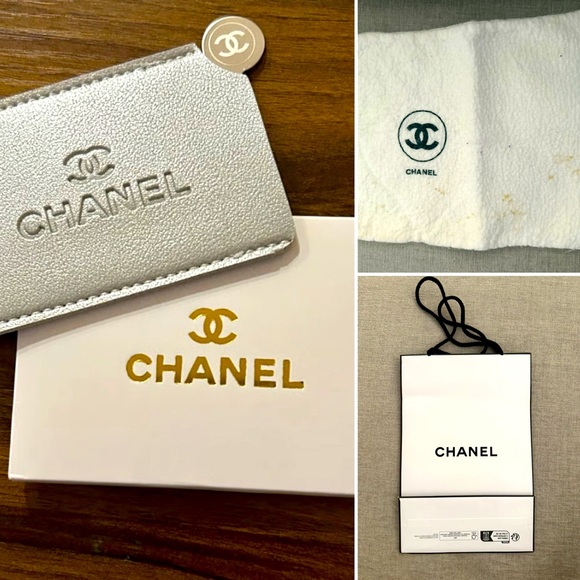 Chanel Silver Mirror & Card Case Gift Set - Picture 1 of 8